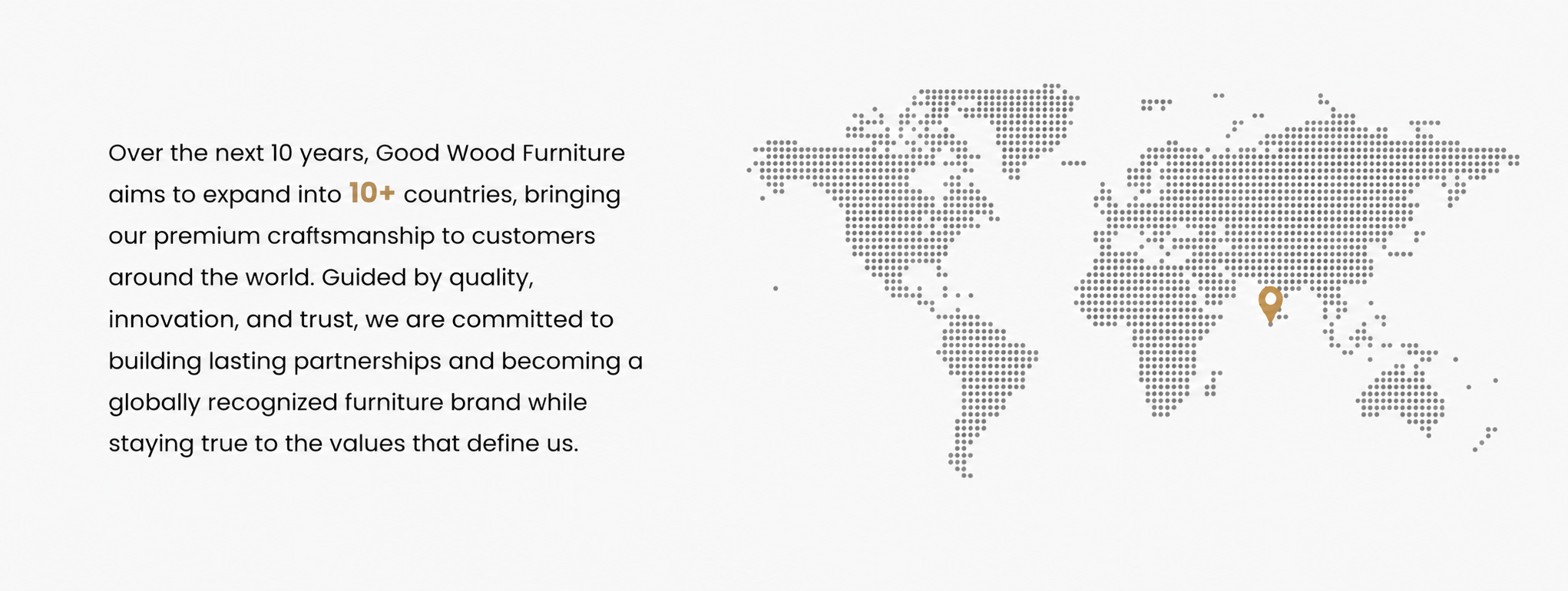 Good Wood Furniture Showroom Banner Thrissur
